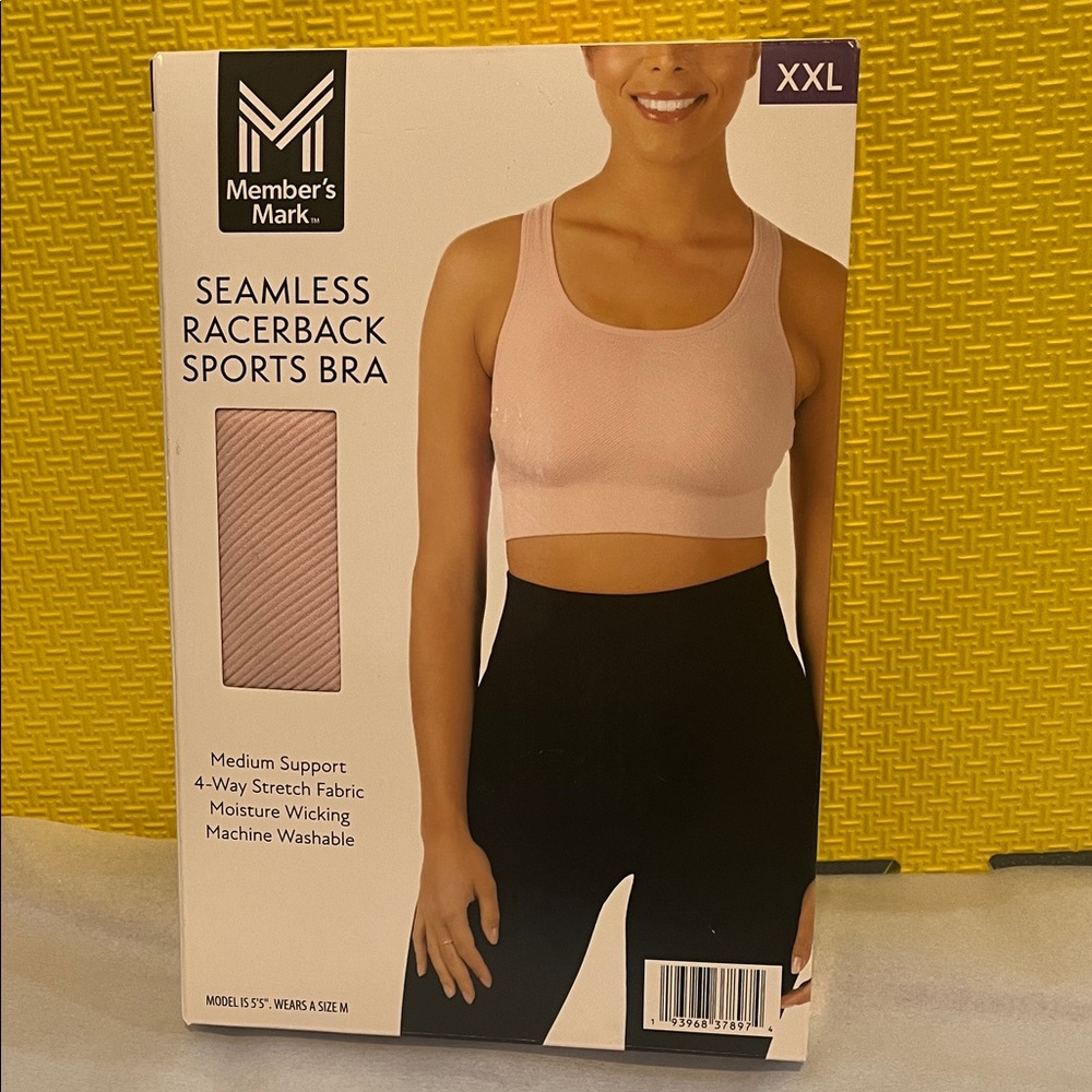 SEAMLESS RACERBACK SPORTS BRA. MEMBER’S MARK SIZE XXL